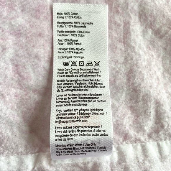 Joules Pink Daisy Foulard Oriella Dress Size US 12 sleeveless embroidered Boho - Picture 13 of 13